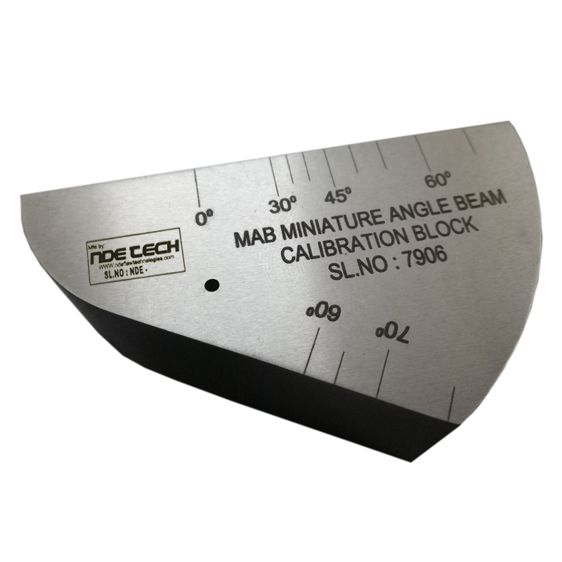 ASME Sec V Basic Calibration Block ½" Aluminum Short Version